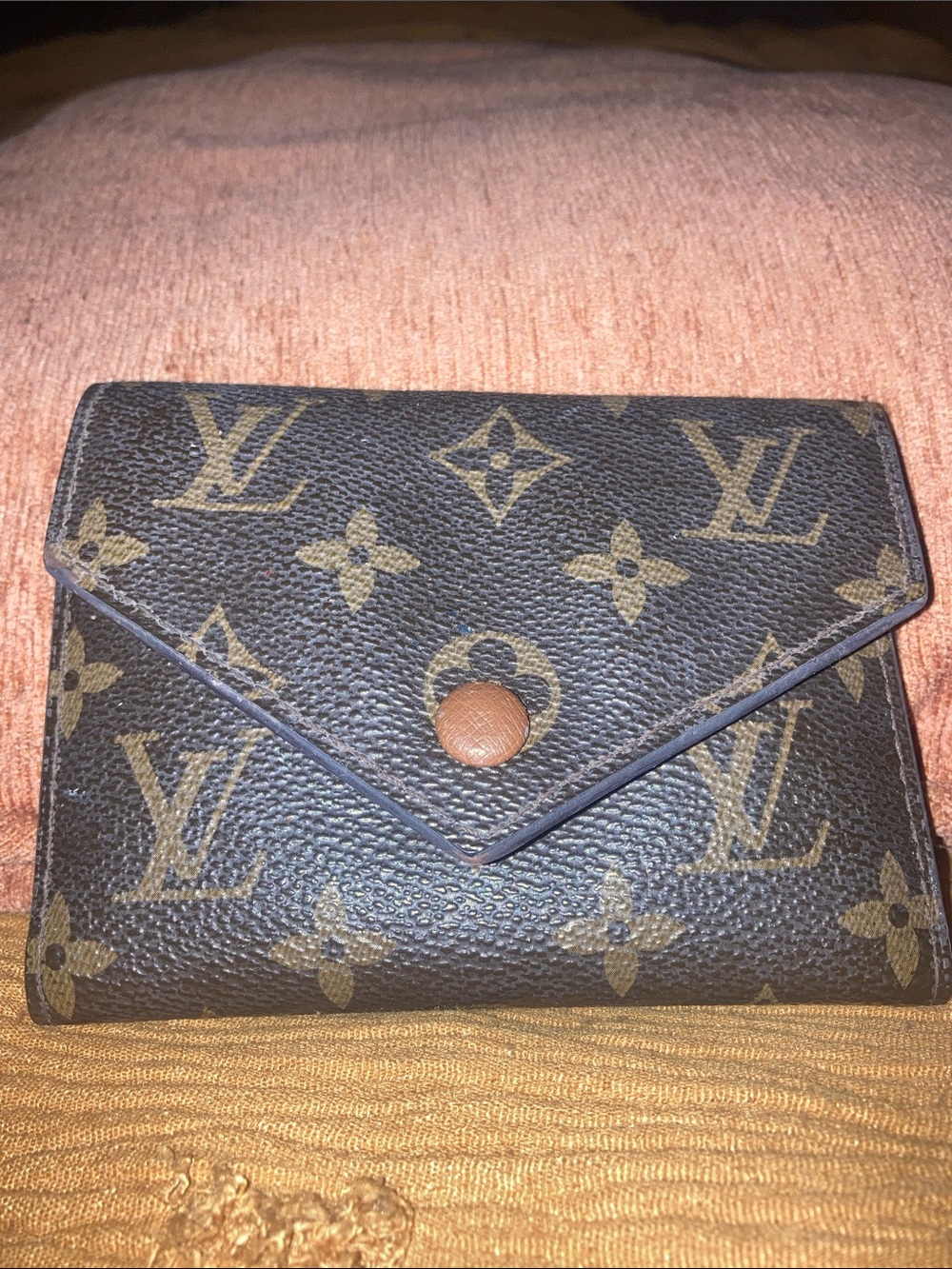 Monogram Envelope Wallet in Brown